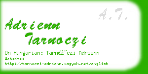 adrienn tarnoczi business card